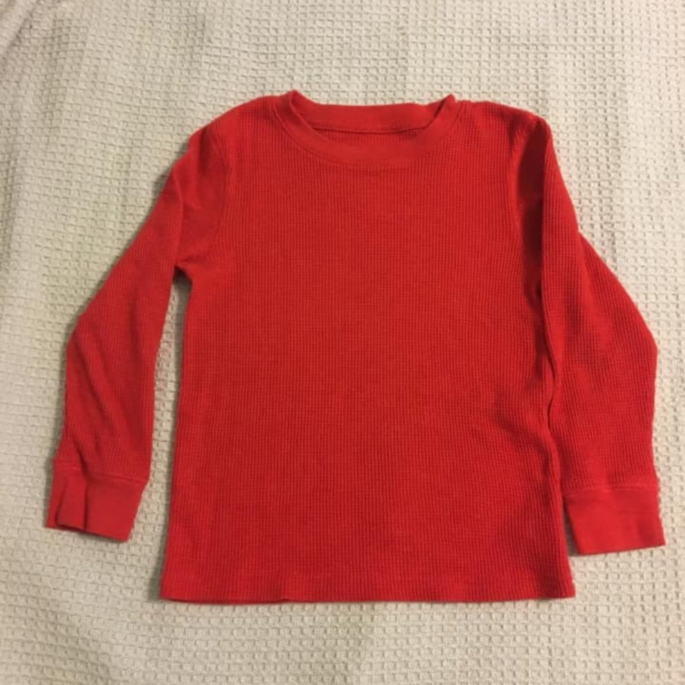 Young Boys L/S Red Thermal Shirt